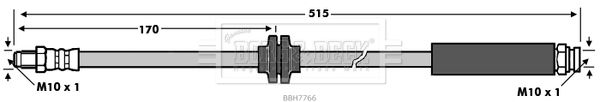 BORG & BECK Тормозной шланг BBH7766